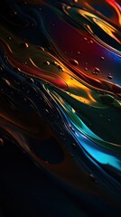 Abstract oil wave fluid background
