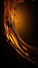 Abstract oil wave fluid background