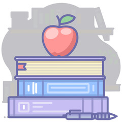 Book literature icon symbol vector image. Illustration of the textbook graphic education library design image.