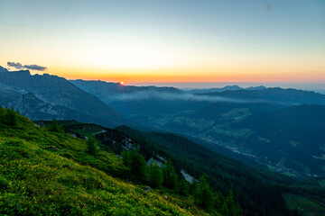 Wanderung durch die wunderschönen Berchtesgadener Alpen zum Watzmann - Berchtesgaden - Bayern - Deutschland