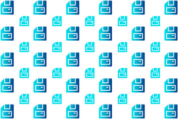 Abstract Floppy Disk Pattern Background