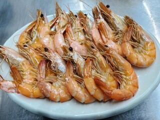 delicious grilled shrimp seafood cooked