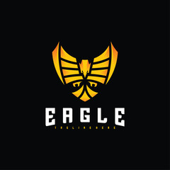 Eagle logo vector illustration design. creative design template
