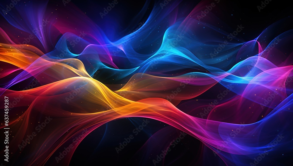 Poster futuristic technology abstract background with lines for network, big data, data center, server, int