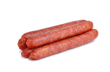 Chinese sausage isolated on white background