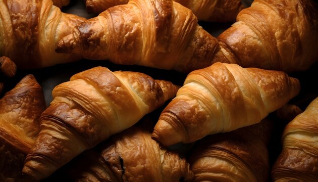 Backfrische franz&ouml;sische Croissant (KI-/AI-generiert)