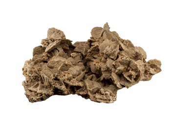 Isolated large sand rose with white or transparent background (size is 43 cm large , 14.5cm height and 29cm width)