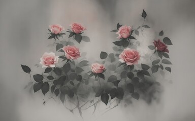 background with flowers roses