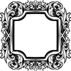 Luxury Frame Ornament Wedding Decoration