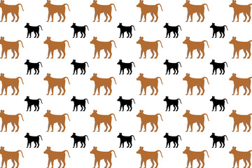 Flat Monkey Animal Pattern Background