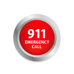 SOS emergency call. 911 calling. A cry for help. SOS emergency call. Emergency message. SOS icon. Emergency hotline. Hotline concept. First aid. Call icon vector. Vector illustrationPrint