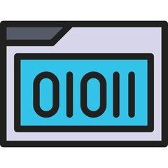 Binary code icon