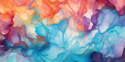 Colorful watercolor background, generative ai	