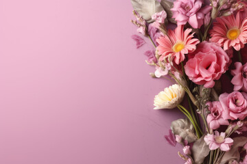 Fototapeta na wymiar Mother's day background with flowers