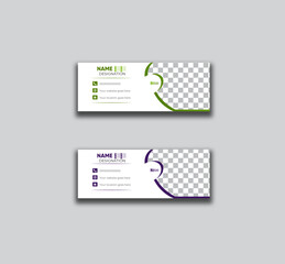 modern shape design email signature