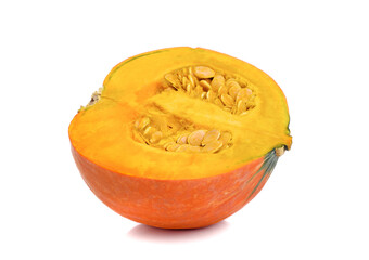 Japanese pumpkin on a white background