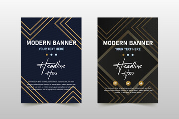 Modern Gradient Black Luxury Banner Template