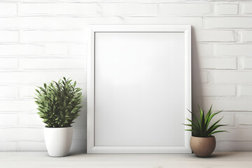 Blank photo frame for mockup