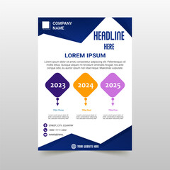 Modern Gradient Blue Business Flyer Template