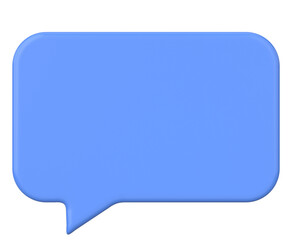 Speech bubble. Chat bubble. 3D illustration.