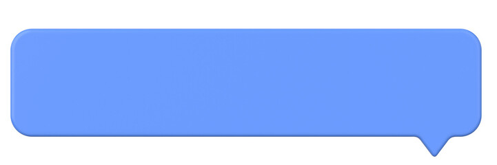 Speech bubble. Chat bubble. 3D illustration.