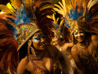 Brazil carnival dancers