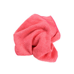 Microfiber cleaning rag isolated on transparent background. PNG format
