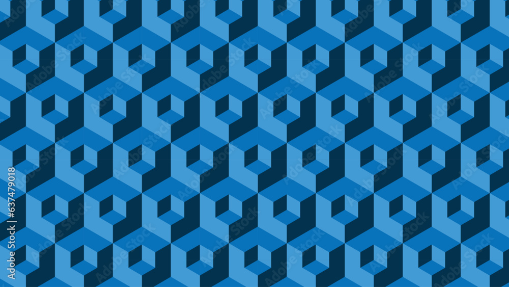 Poster abstract isometric and geometric pattern design with black background. simple graphic design. trendy