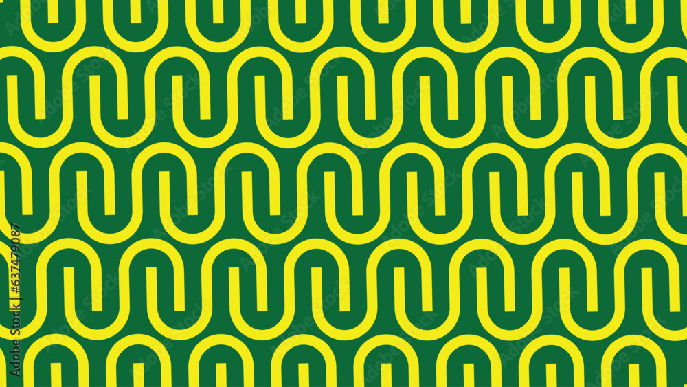 Poster abstract isometric and fabric pattern design with green background. simple graphic design. seamless 