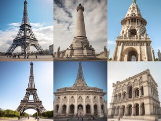Fototapeta na wymiar France landmarks