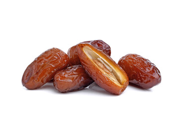 Dates fruit isolated on white background