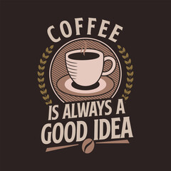 Hand drawn International coffee day vector illustration. Happy national coffee day design.