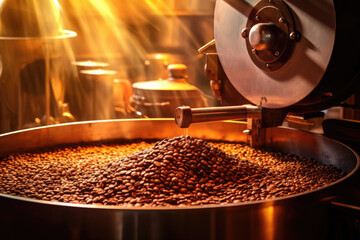 Coffee industry roasting machine roasting coffee beans