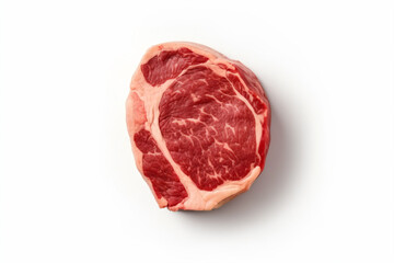 Obraz premium a piece of meat on a white surface