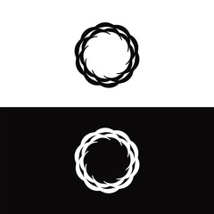 Obraz premium Round circular banner frames, borders .Circle vector logo template design