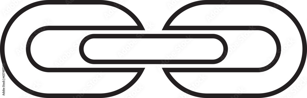 Poster chain link icon. connection sign vector illustration. linked interface design.