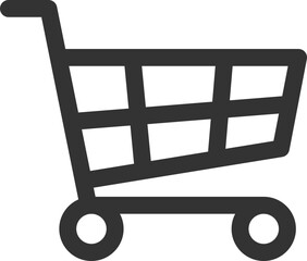 shopping cart icon vector