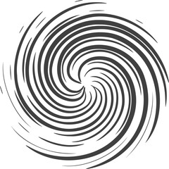 Naklejka premium Abstract swirl set dynamic flow black white icon