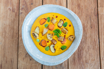 kürbis suppe creme gemüse kürbissuppe kürbiscreme gemüse 