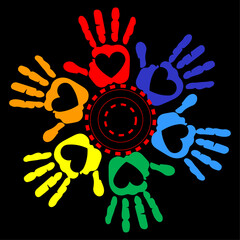 Are you looking for handprints t shirt high quality is unique design