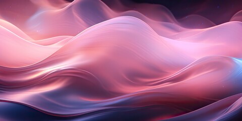 Obraz premium AI Generated. AI Generative. Abstract pink color wave flow design template background. Graphic Art
