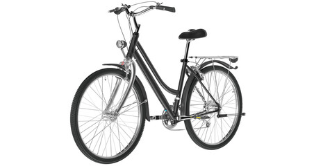 Fototapeta premium vintage bicycle isolated on white background