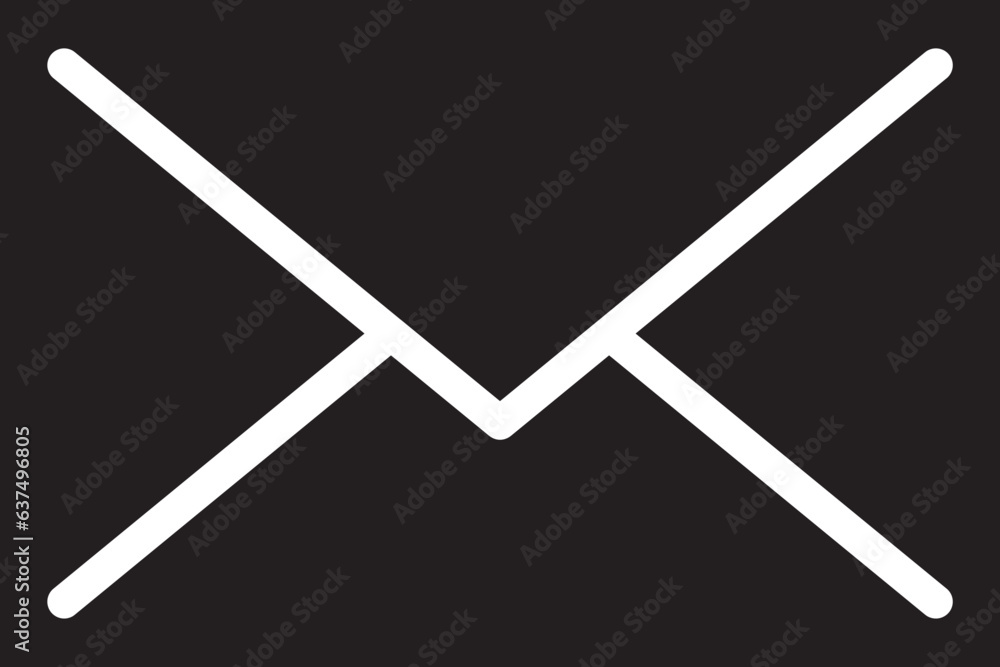 Poster mail icon vector sign. letter envelope symbol. message send to address illustration.
