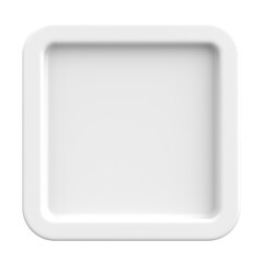 3D button. Empty button. 3D illustration.