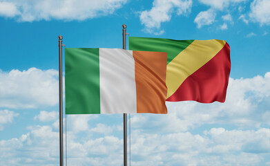 Congo and Ireland flag