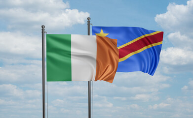 Congo and Ireland flag