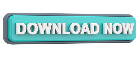 Download now button. 3D illustration.
