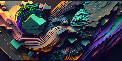 Abstraction. Digital art