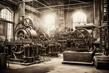 Fotobehang Vintage Steampunk Factory © Carsten Cederholm
