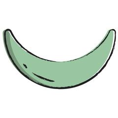 Hand drawn Crescent Geometry Shape icon © Icongeek26